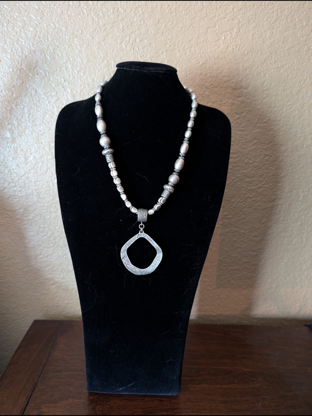 Coldwater Creek Silver-Toned Pendant Necklace